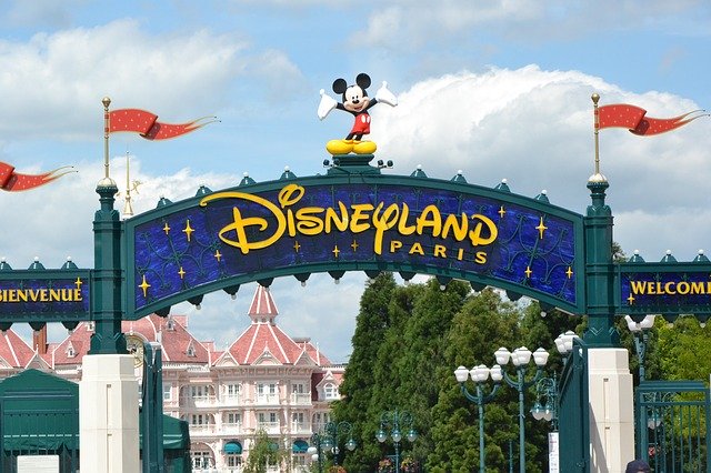 Frontierland, a western town in Euro Disneyland